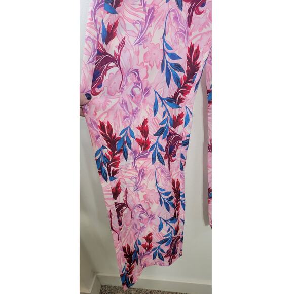 DYVNA Pants Womens X-Small Wide Legged Floral Cottagecore Whimsical Silk Blend - Picture 8 of 10